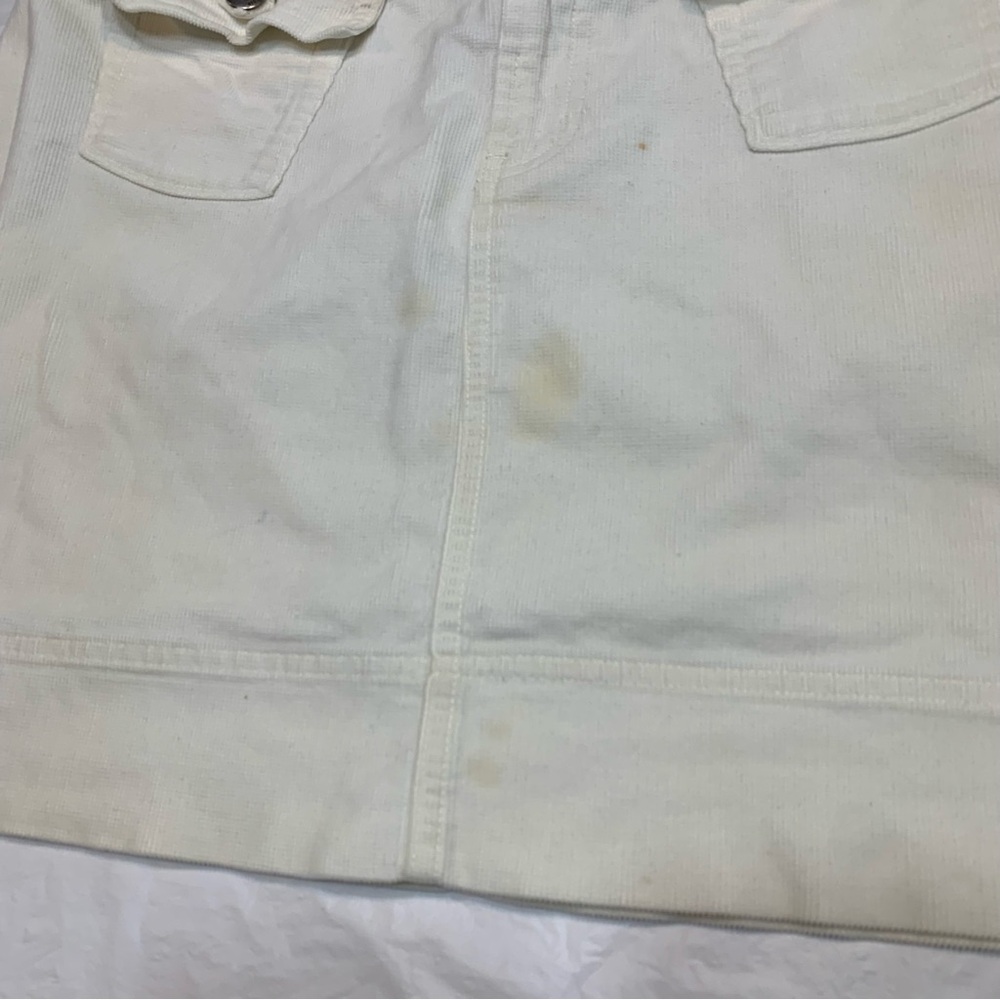 Patagonia Corduroy White Very Stained Skirt Womens 10 - Picture 3 of 10